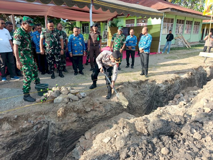 Wakapolres TTU Hadiri Groundbreaking Peletakan Batu Pertama Koperasi Merah Putih di Kefamenanu, TTU