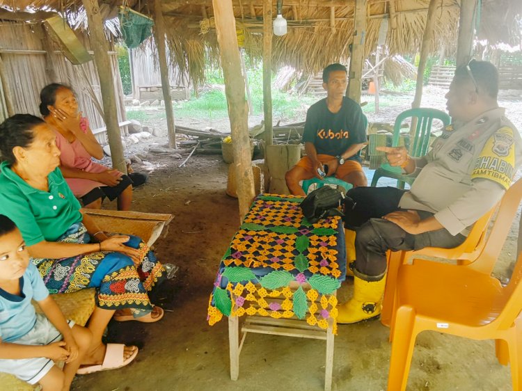 Siaga Cuaca Ekstrem: Aipda Agustinus Mali Ingatkan Warga Motadik Waspadai Pohon Tumbang