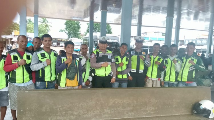 Wujudkan Kamseltibcarlantas, Sat Lantas Polres TTU Ajak Persatuan Ojek Jadi Pelopor Keselamatan