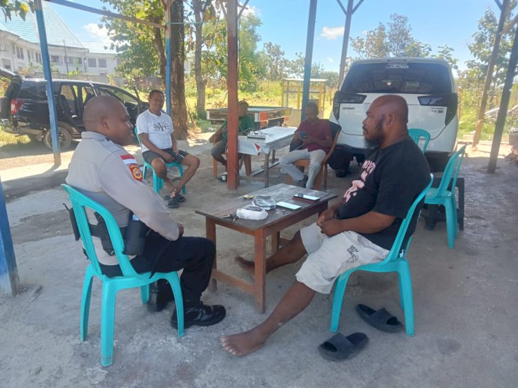 Redam Potensi Konflik Sengketa Lahan, Aipda Julius Selan Laksanakan ‘Cooling System’ di Desa Naiola