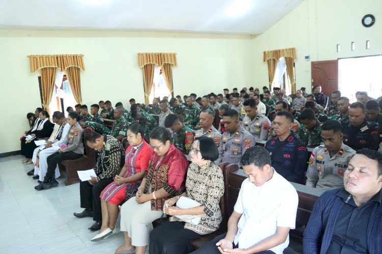 Polres TTU Gelar Paskah Oikumene TNI-Polri, Rawat Persatuan Ditengah Keberagaman