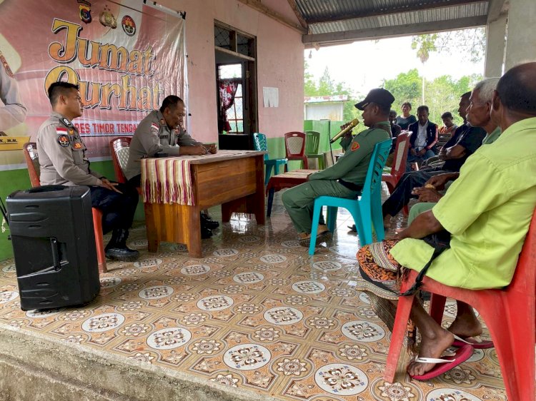 Serap Aspirasi Warga, Polres TTU Hadirkan Solusi Lewat Jumat Curhat di Oetalus