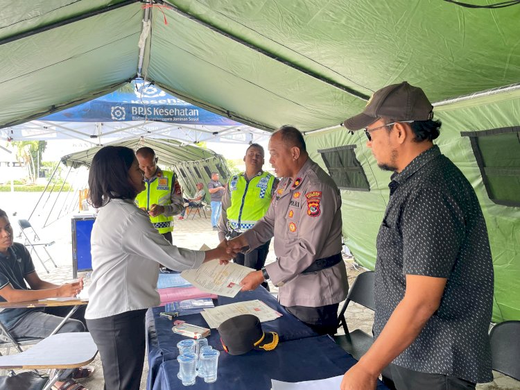 Polres TTU Hadirkan Pelayanan SKCK dan SIM di Lokasi JNBA KPK RI, Permudah Masyarakat di Lapangan Pemda TTU