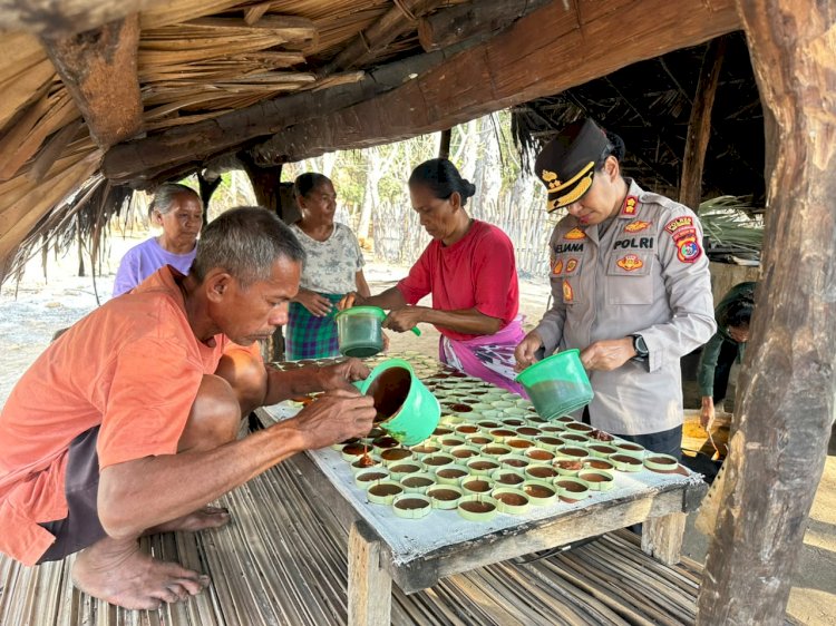 Dukung Langkah Kapolres TTU, Tokoh Agama dan Pemerintah Desa Tuamese Sepakat Olah Nira Menjadi Gula Merah