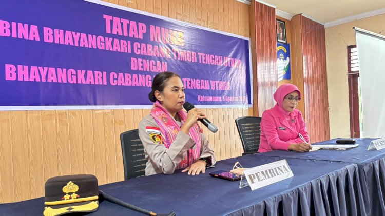 Tatap Muka Pembina Bhayangkari Cabang TTU Bersama Bhayangkari, Kapolres Tekankan Disiplin, Etika, dan Kepatuhan Aturan Organisasi