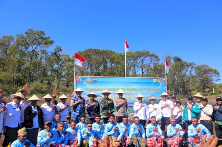 Polda NTT Dorong Ketahanan Pangan melalui Penanaman Bawang Putih Serentak