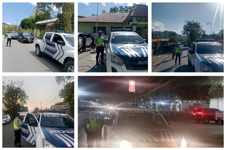 Satlantas Polres TTU Kawal Rombongan Tim Penilai Lomba Posyandu Tingkat Provinsi NTT, Pastikan Perjalanan Aman dan Lancar