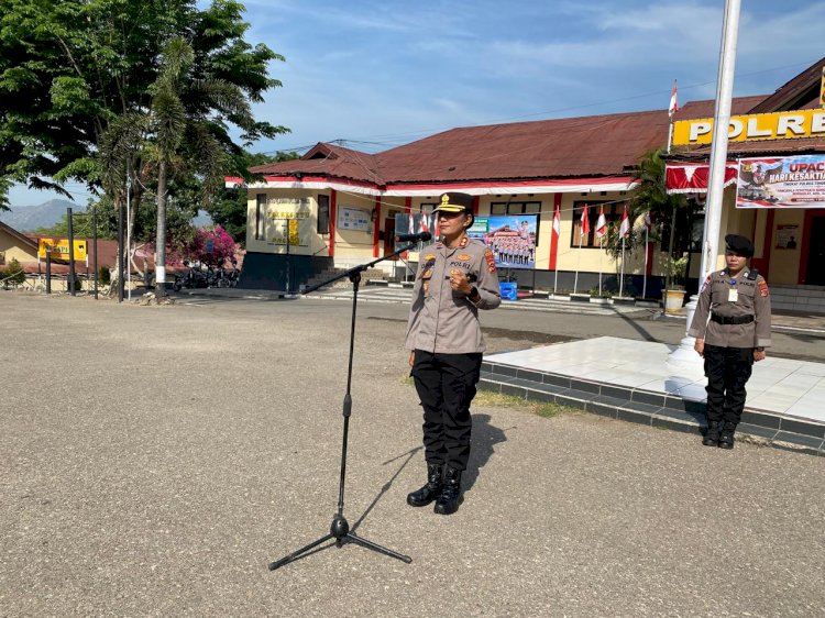 Kapolres TTU Tekankan Personel Tetap Solid di Tengah Pergantian Pimpinan, Polri Harus Hadir dan Bermanfaat bagi Masyarakat