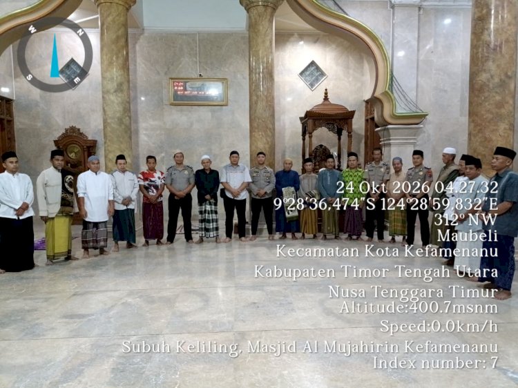 Subuh Keliling Polres TTU, Perkuat Sinergi Polri dan Masyarakat dalam Menjaga Kamtibmas