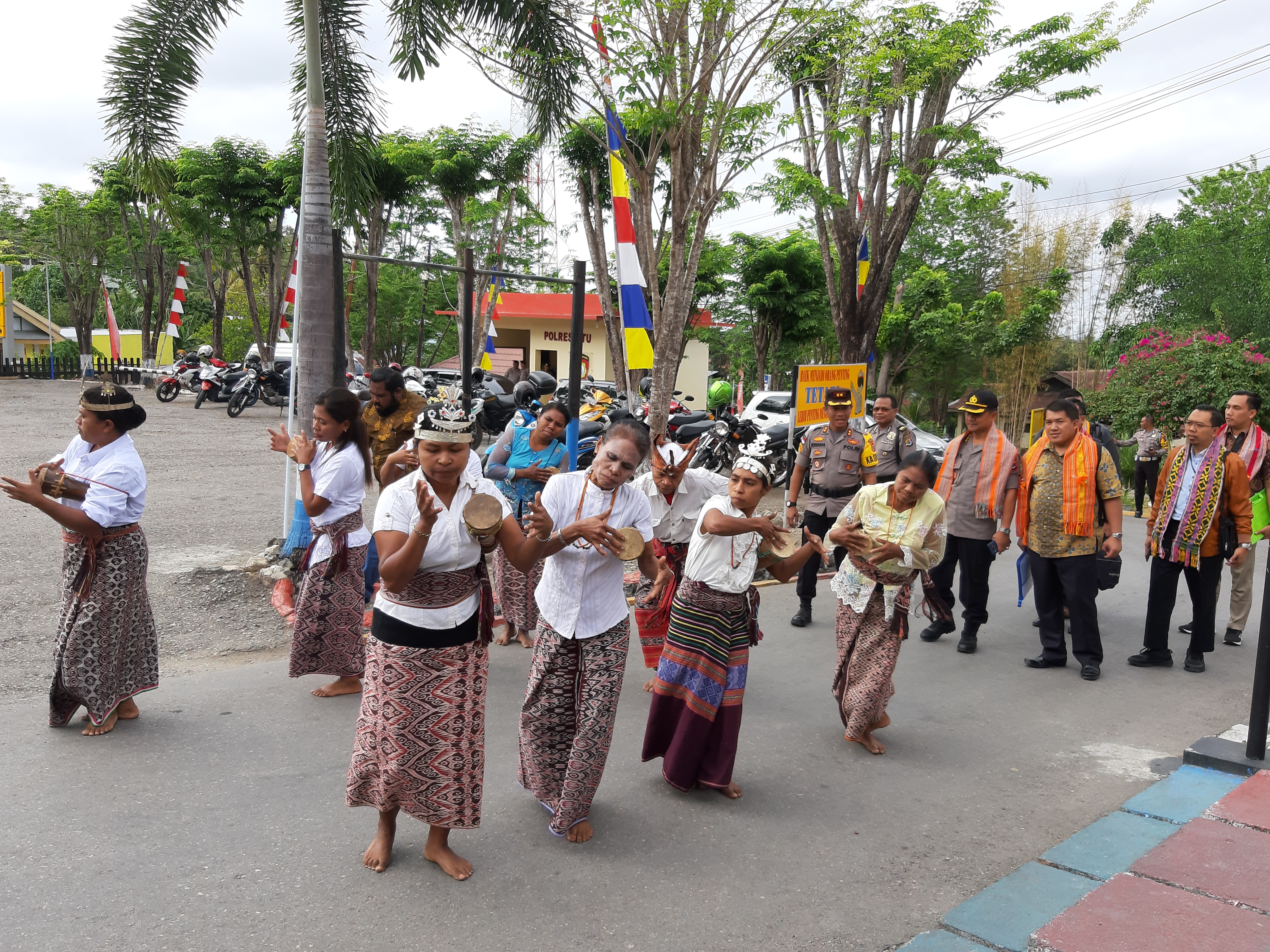 POLRES TTU SAMBUT KEDATANGAN BPK RI