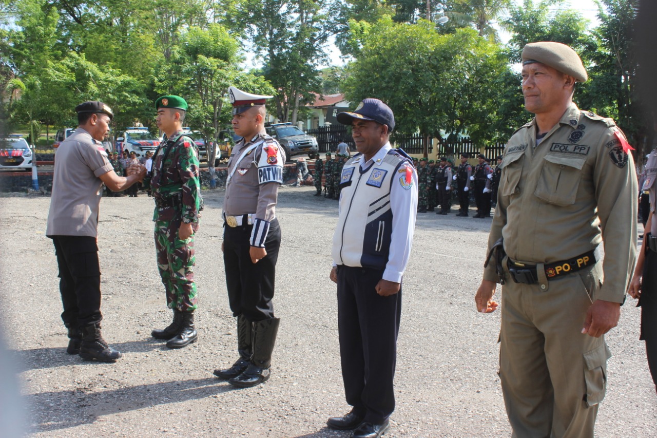 Cek Kesiapan Personil, Polres TTU Laksanakan Apel Gelar Pasukan Ops Lilin 2019